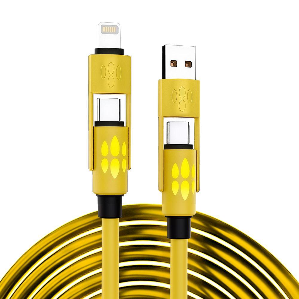 Cabo USB 4 em 1 com carregamento rápido para diferentes dispositivos da Vapto